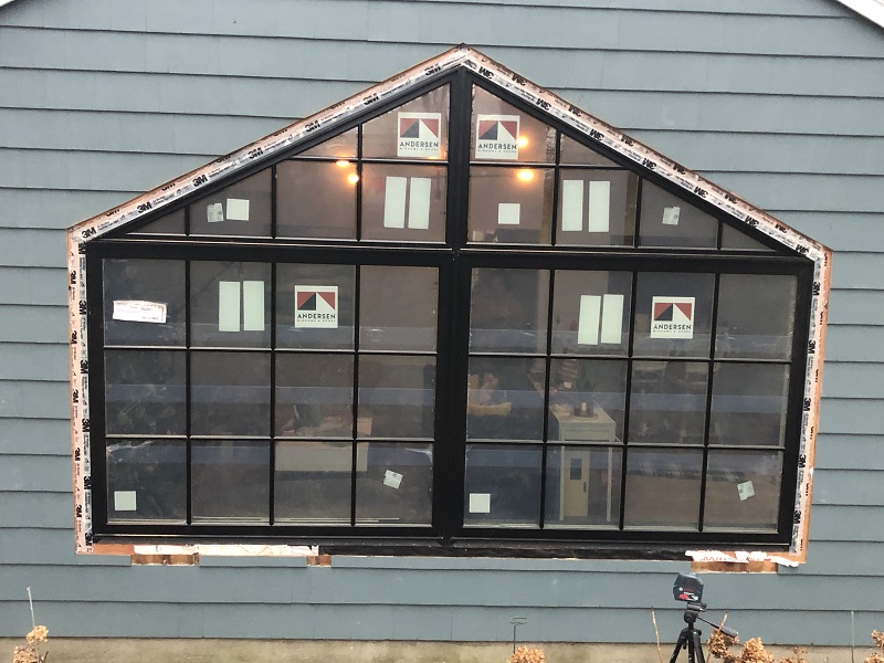 3M all weather flashing tape seals the window
